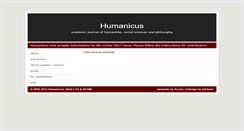 Desktop Screenshot of humanicus.org