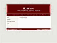 Tablet Screenshot of humanicus.org